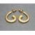 Vintage Monet Gold Swirl Hoop Earrings Gold Swirl Hoops
