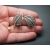 Vintage Silver Tone Metal Leaf Clip on Earrings Stylish Rhodium Plated