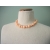 Vintage Peach Beaded Necklace 18 inch Chunky Acrylic Plastic Beads Women's Girls