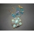 Vintage Shades of Blue Moonglow Big Statement Pendant Necklace