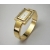 Joan Rivers Gold Pave Crystal Quartz Watch & Reversible Hinged Bangle Bracelet