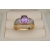 vintage size 8 3/4 women's faux purple amethyst ring