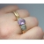 vintage size 8 3/4 women's faux amethyst ring