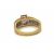 vintage size 8 3/4 women's faux purple amethyst ring