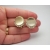 Vintage Monet Gold Disc Clip on Earrings with Clear Crystals