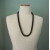 Vintage Napier Black and Gold Chunky Beaded Necklace 30 inch