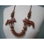 Vintage Chunky Wood Beaded Necklace Tribal Chunky Animal Beads Tiger Boho