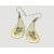 Vintage Cloisonne Enamel Butterfly Drop Earrings Dangle Hook Earring Cream White