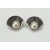 vintage silver oyster shell and pearl clip on earrings