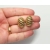 Vintage Gold Clip on Earrings Openwork Oval