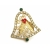 Vintage Rhinestone Gold Filigree Christmas Bell Brooch Elegant Bell Lapel Pin