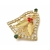 Vintage Rhinestone Gold Filigree Christmas Bell Brooch  Elegant Bell Shaped Lapel Pin Clear Red Green Rhinestones Holly Berries and Ivy Vintage Rhinestone Gold Filigree Christmas Bell Brooch Elegant Bell Lapel Pin