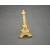 Vintage Eiffel Tower Shaped Brooch Gold Tone with Clear Rhinestones Paris France Europe Monument Travel Souvenir Lapel Pin Vintage Eiffel Tower Shaped Brooch Gold Tone with Clear Rhinestones