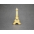 Vintage Eiffel Tower Shaped Brooch Gold Tone with Clear Rhinestones