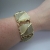 Vintage Thermoset Bracelet Cream Ecru Taupe Beige Neutral Colors Chunky