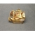 Vintage Spanish Damascene Ship Brooch Made in Spain 3D Sailing Ship Pin