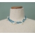 Vintage Mother of Pearl Shell Fish Charm Choker Necklace Blue and White Beads Dainty Beach Themed Jewelry Fish Shaped Shell Charms Vintage Mother of Pearl Shell Fish Charm Choker Necklace Blue and White Beads