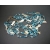 Vintage Mother of Pearl Shell Fish Charm Choker Necklace Blue and White Beads Dainty Beach Themed Jewelry Fish Shaped Shell Charms Vintage Mother of Pearl Shell Fish Charm Choker Necklace Blue and White Beads