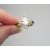 gold women's ring with marquise cut crystal rhinestone size 6 3/4