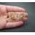 Vintage Crown Trifari Gold Clear Rhinestone Clip on Earrings Mid Century Jewelry
