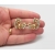 Vintage Crown Trifari Gold Tone Rhinestone Clip on Earrings Clear 1950s 1960s