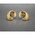 Vintage Monet Gold Swirl Hoop Clip On Earrings
