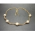 Vintage Rope Chain Twist Necklace with Faux Pearls 17 inch Silver and Gold