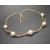 Vintage Rope Chain Twist Necklace with Faux Pearls 17 inch Silver and Gold