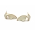 Vintage Kramer White Enamel And Gold Tone Clip On Earrings Designer Jewelry
