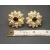 big clear rhinestone flower clip on earrings