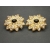 big pave rhinestone floral wedding clip on earrings