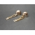 Vintage Gold Tone Dangle Screw Back Earrings Long Gold Rope Tassel Clip Earrings