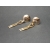 Vintage Gold Tone Dangle Screw Back Earrings Long Gold Rope Tassel Clip Earrings