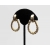 Vintage Gold Hoop Doorknocker Clip on Earrings Rope Twist Hoop Earrings
