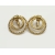 Vintage Triple Hoop Gold Tone Clip on Earrings Rope Twist Hoops Circles
