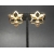 Vintage 1960s Sarah Coventry Gold Tone Openwork Flower Clip on Earrings 1960s