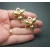 Vintage 1960s Sarah Coventry Gold Tone Openwork Flower Clip on Earrings 1960s