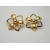 Vintage 1960s Sarah Coventry Gold Tone Openwork Flower Clip on Earrings 1960s
