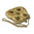 Vintage Gold Beaded Evening Purse Clutch Handbag Chain Strap Made in Hong Kong