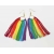 Rainbow tassel fringe hoop dangle earrings festival LGBTQ Pride LGBT