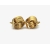 Vintage Gold Knot Clip on Earrings Vintage Jewelry 3D Textured Knot Shaped
