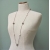 Vintage 1990s Avon Long 36" Silver Tone Chain Necklace with Silver Filigree Beads & Faux Pearls "Pearlesque Accent Necklace" 1994 with Box Vintage Avon silver filigree pearl beaded chain necklace long 36 inch