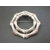 Vintage Monet Silver Tone Bamboo Brooch Circle Pin Elegant Wreath Lapel Pin