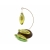 Vintage Set of Three 3 Blown Glass Corn on the Cob Christmas Ornaments