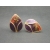 Vintage Purple Orange and Gold Enamel Clip on Earrings Teardrop Shaped