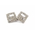 Rhinestone wedding clip on earrings