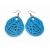 Big Blue Dangle Earrings Large Plastic