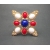 Sarah Coventry red white and blue Americana brooch pin