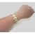 Designer Vendome women's bracelet cream white and gold