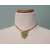 Vintage peridot rhinestone necklace choker